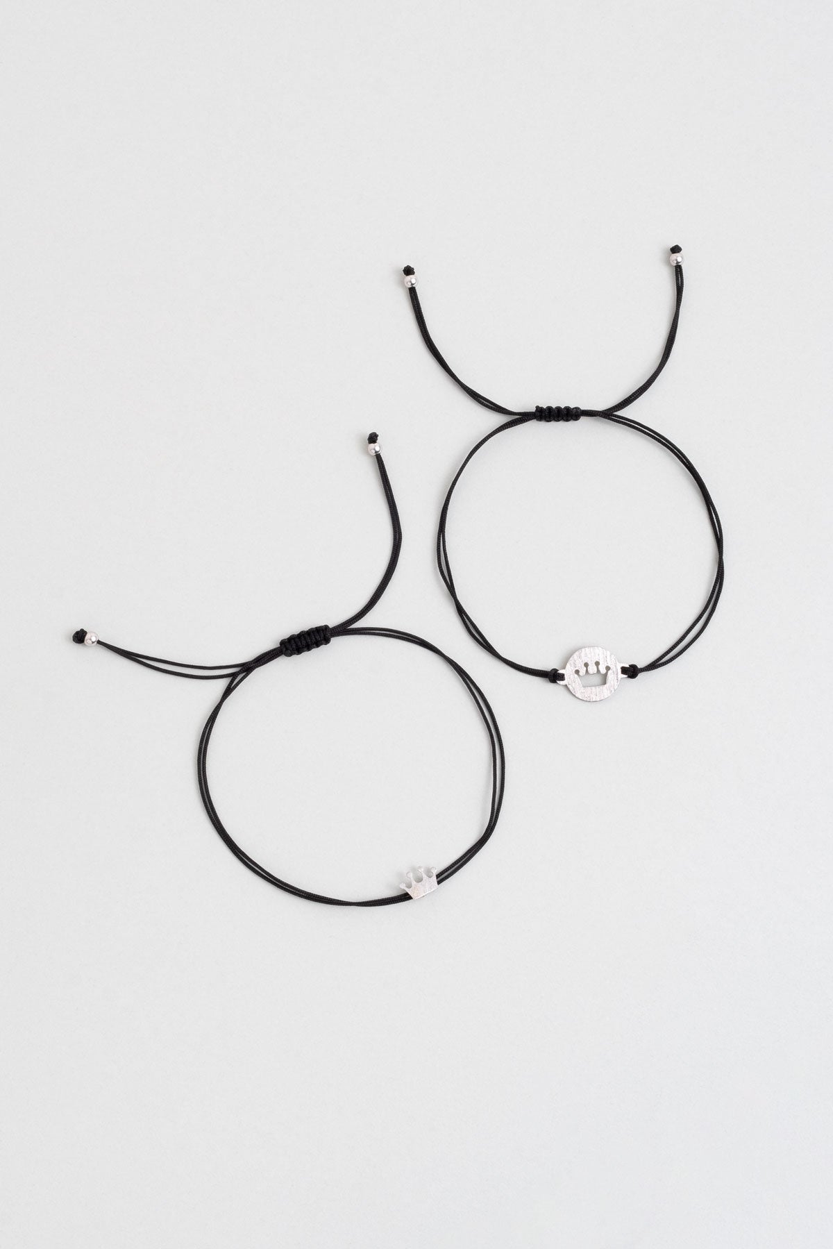 Baba Ve Kız 18 Ayar Beyaz Altın Kaplama Gümüş Taç Bileklik 07308500299