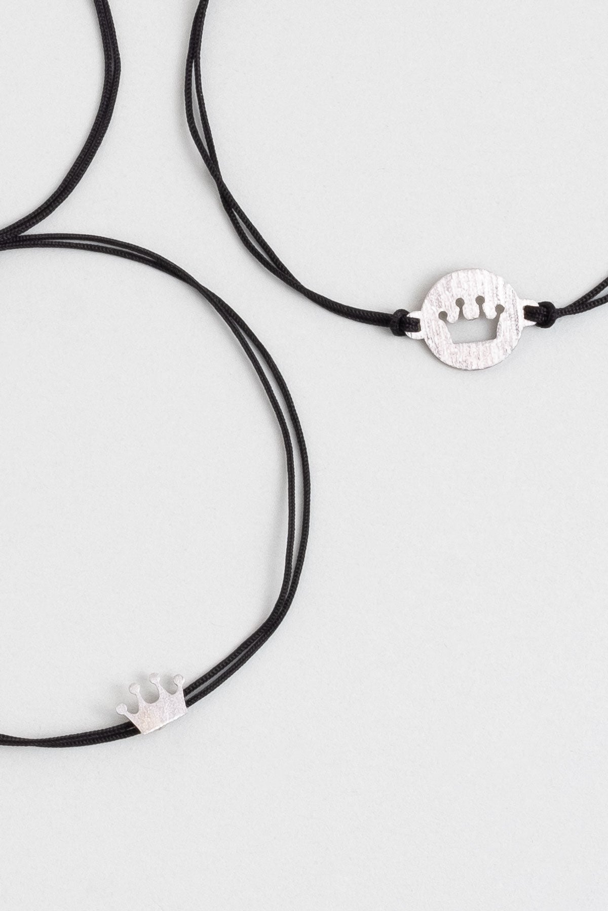 Baba Ve Kız 18 Ayar Beyaz Altın Kaplama Gümüş Taç Bileklik 07308500299