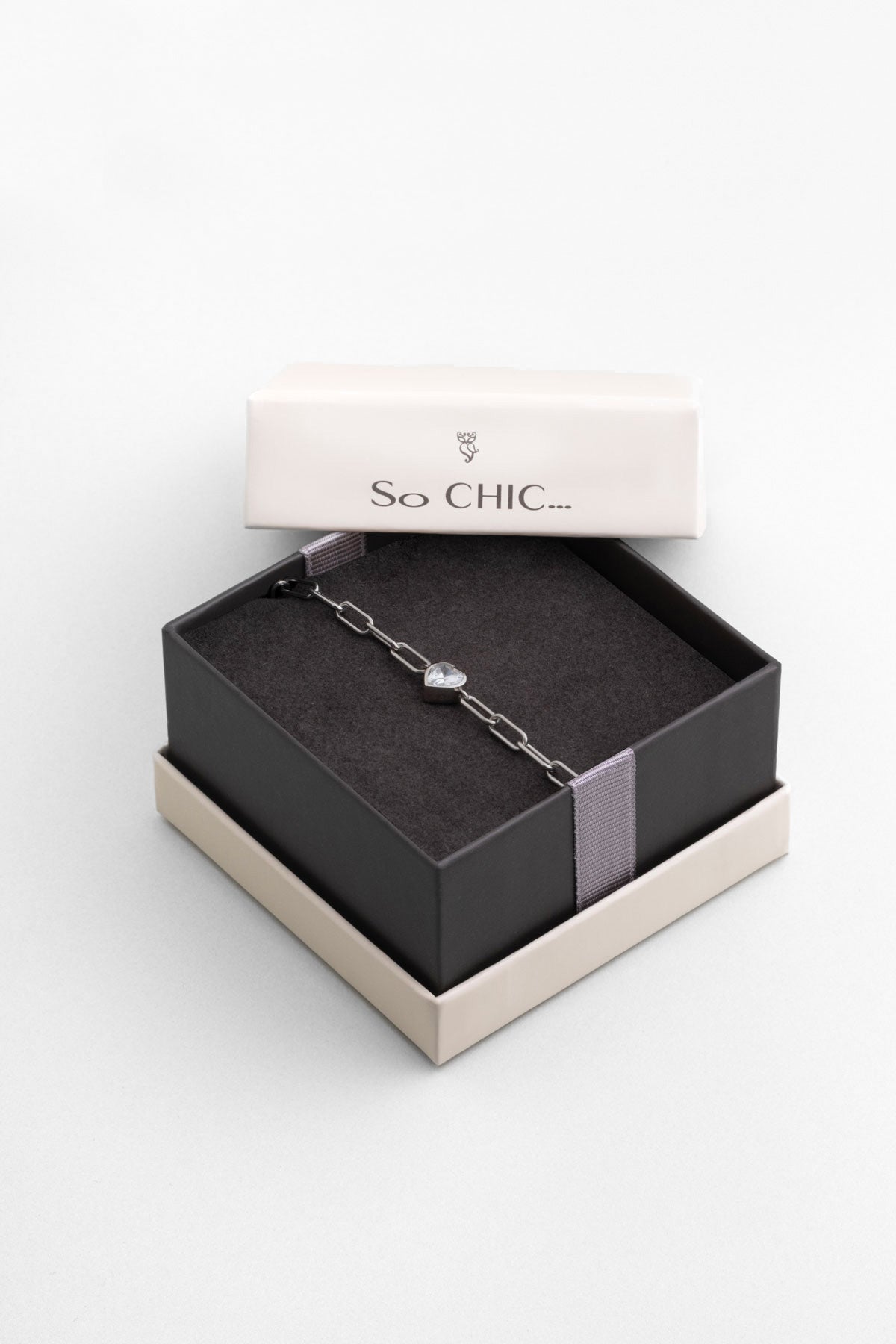 Gizemli Kalp 18 Ayar Beyaz Altın Kaplama 20 Cm Gümüş Bileklik 07309070199