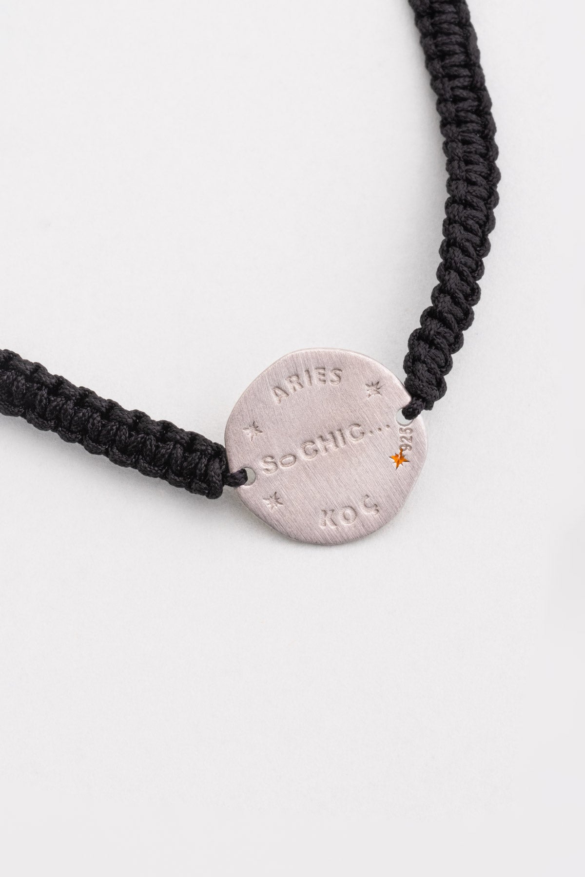 Koç Burcu 18 Ayar Beyaz Altın Kaplama Ayarlanabilir Erkek Gümüş Bileklik 07310000999