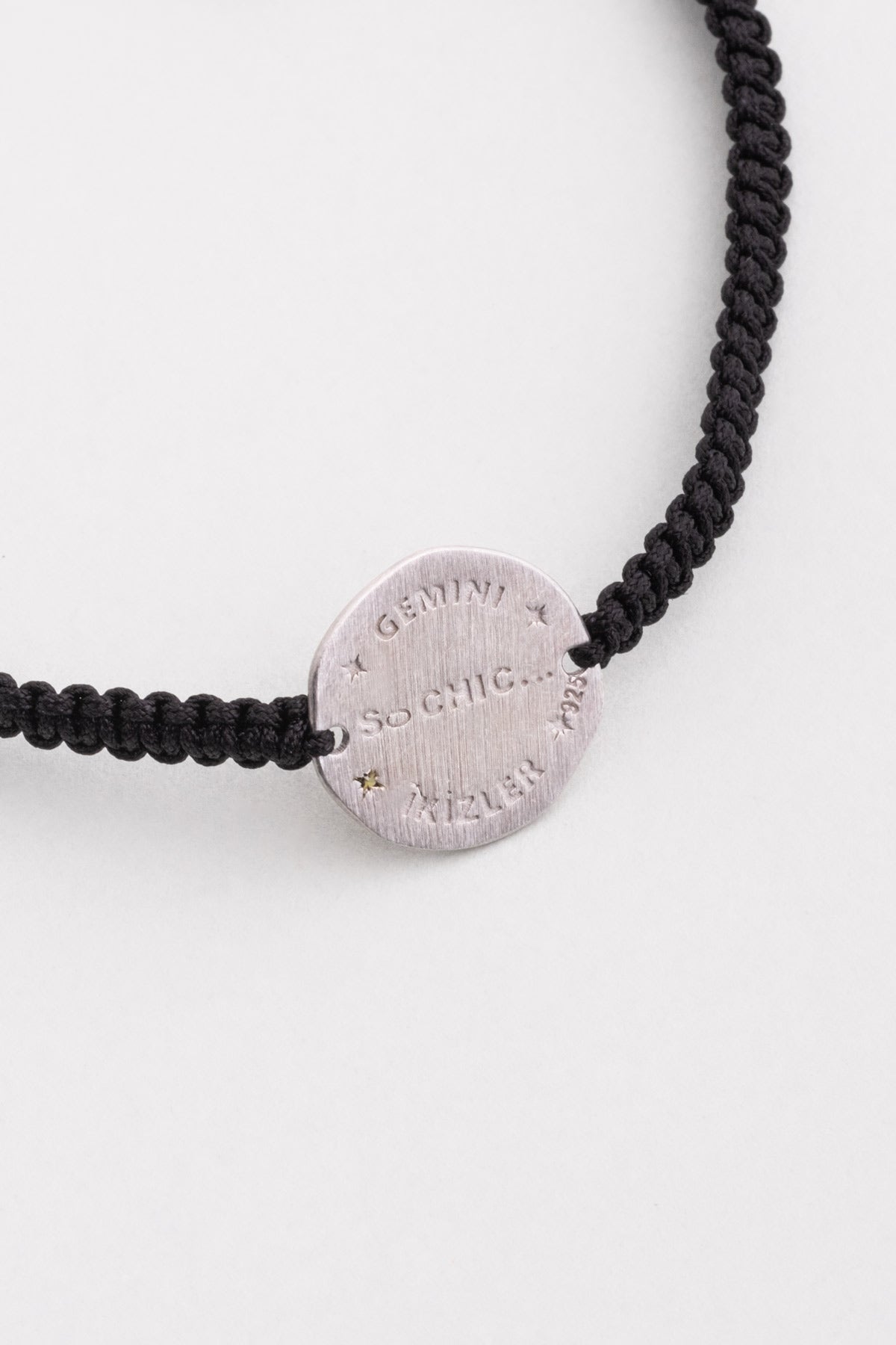 Ikizler Burcu 18 Ayar Beyaz Altın Kaplama Ayarlanabilir Erkek Gümüş Bileklik 07310020499