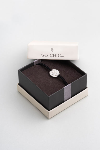 Ikizler Burcu 18 Ayar Beyaz Altın Kaplama Ayarlanabilir Erkek Gümüş Bileklik 07310020499