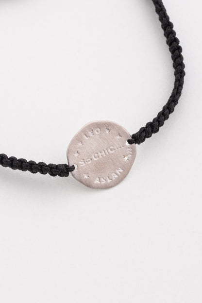 Aslan Burcu 18 Ayar Beyaz Altın Kaplama Ayarlanabilir Erkek Gümüş Bileklik 07310045499