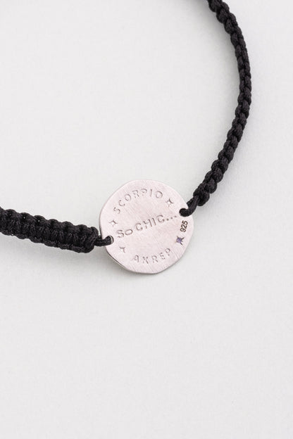 Akrep Burcu 18 Ayar Beyaz Altın Kaplama Ayarlanabilir Erkek Gümüş Bileklik 07310078999