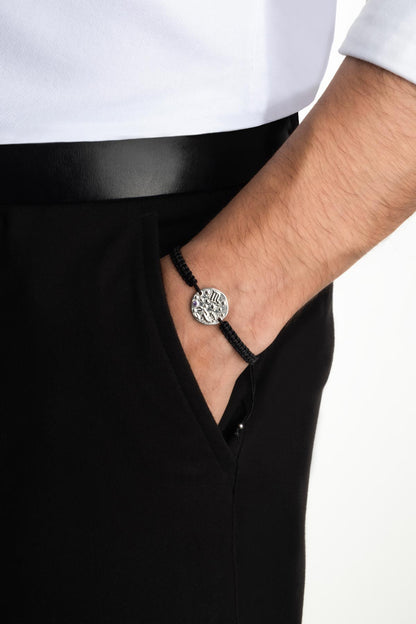 Akrep Burcu 18 Ayar Beyaz Altın Kaplama Ayarlanabilir Erkek Gümüş Bileklik 07310078999