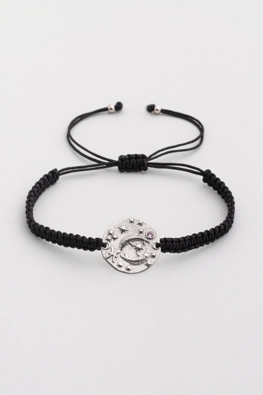 Balık Burcu 18 Ayar Beyaz Altın Kaplama Ayarlanabilir Erkek Gümüş Bileklik 07310110399