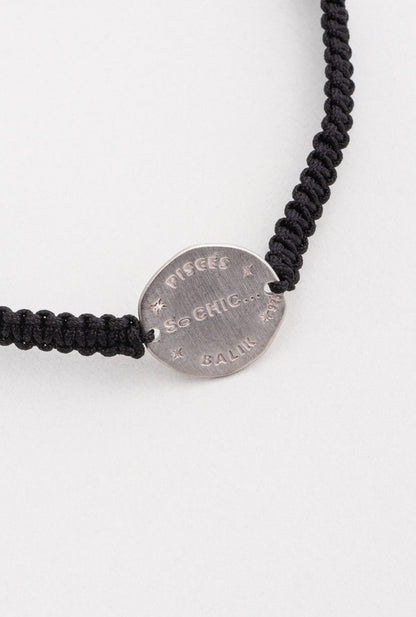 Balık Burcu 18 Ayar Beyaz Altın Kaplama Ayarlanabilir Erkek Gümüş Bileklik 07310110399