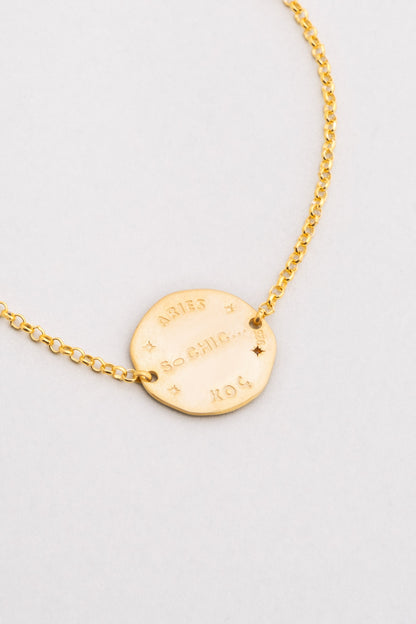 Koç Burcu 18 Ayar Sarı Altın Kaplama 20 Cm Gümüş Bileklik 07310200944