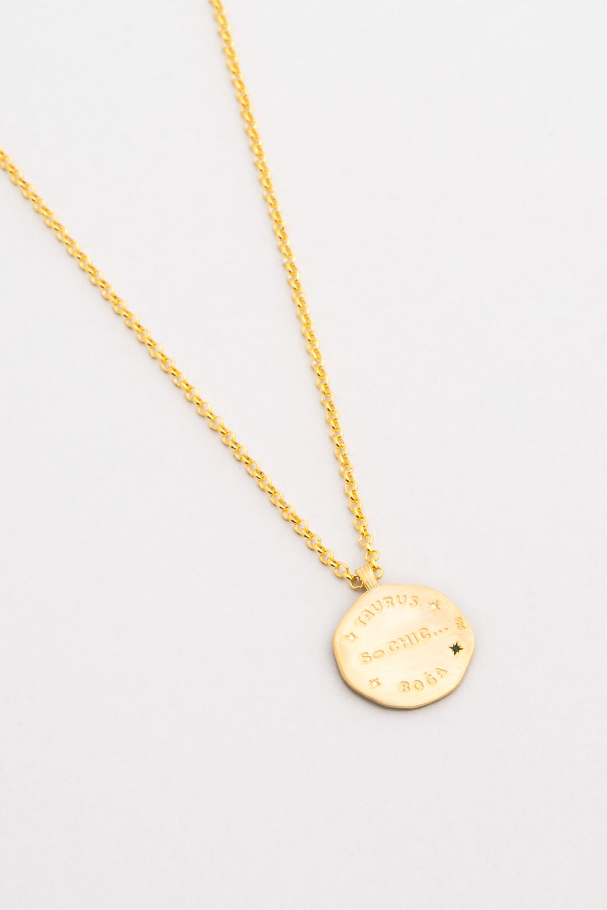 Boğa Burcu 18 Ayar Sarı Altın Kaplama 45 Cm Gümüş Kolye 07310410444