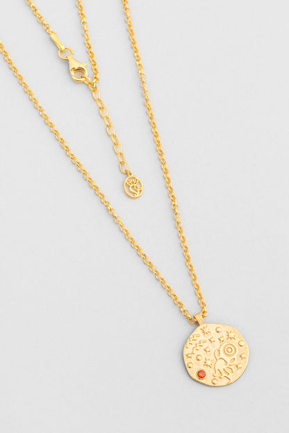 Kova Burcu 18 Ayar Sarı Altın Kaplama 45 Cm Gümüş Kolye 07310500844