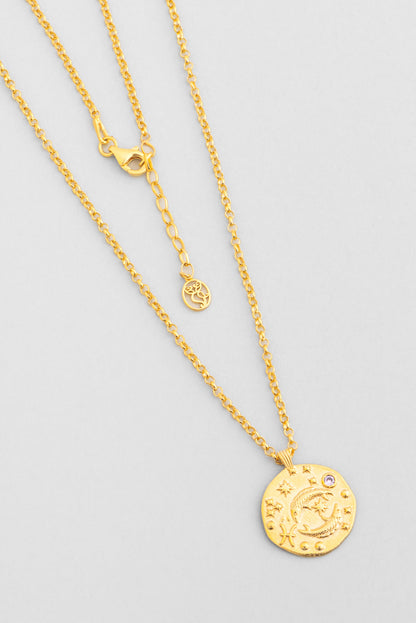 Balık Burcu 18 Ayar Sarı Altın Kaplama 45 Cm Gümüş Kolye 07310510344