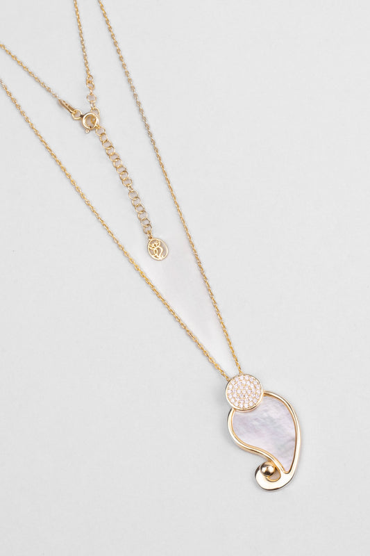 Ayışığı Masalı 18 Ayar Sarı Altın Kaplama 45 Cm Gümüş Kolye 07310614644