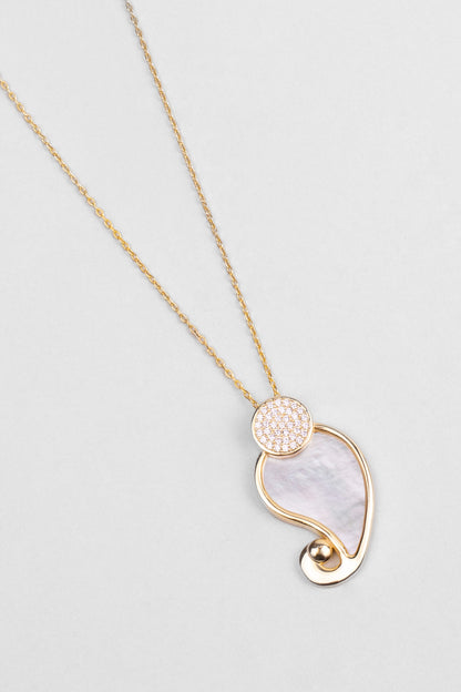 Ayışığı Masalı 18 Ayar Sarı Altın Kaplama 45 Cm Gümüş Kolye 07310614644