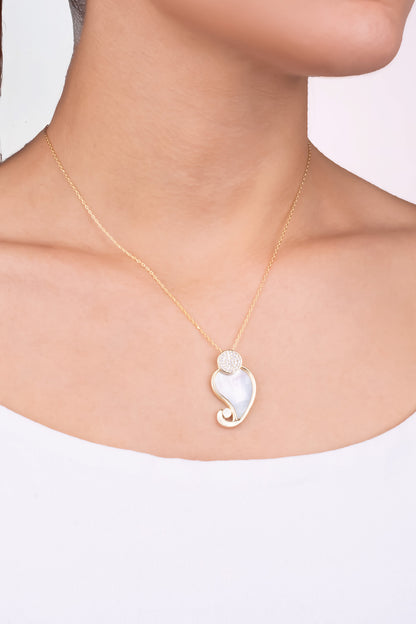 Ayışığı Masalı 18 Ayar Sarı Altın Kaplama 45 Cm Gümüş Kolye 07310614644