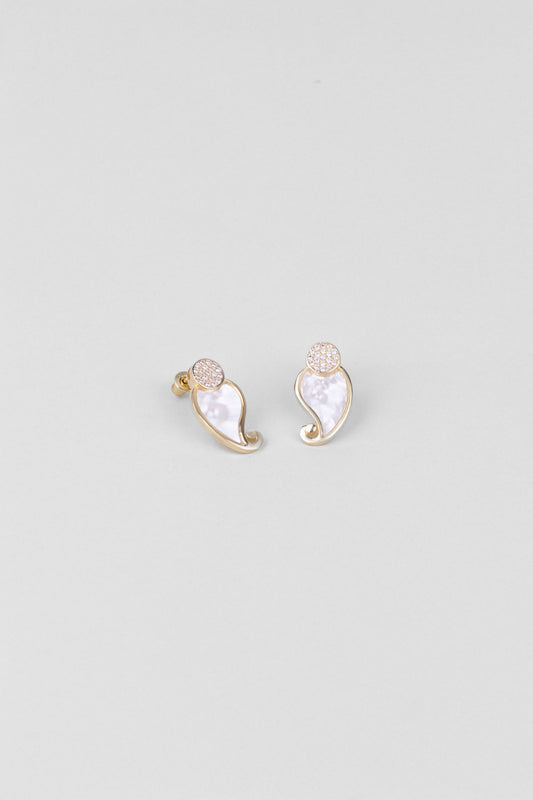 Ayışığı Masalı 18 Ayar Sarı Altın Kaplama Gümüş Küpe 07310624644