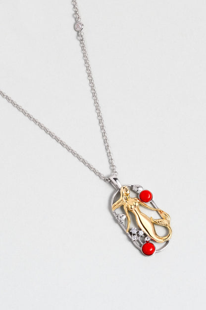 Sirena 18 Ayar Beyaz Altın Kaplama 45 Cm Gümüş Kolye 07310970899