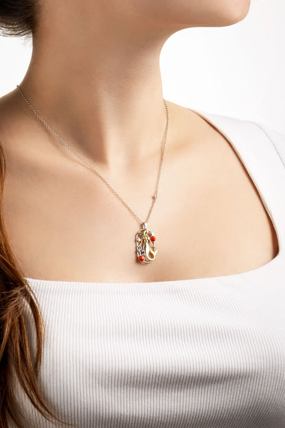 Sirena 18 Ayar Beyaz Altın Kaplama 45 Cm Gümüş Kolye 07310970899