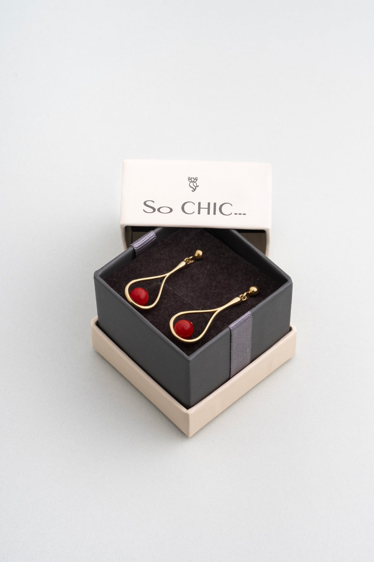 Mercan Rüyası 18 Ayar Sarı Altın Kaplama Gümüş Küpe 07311090844