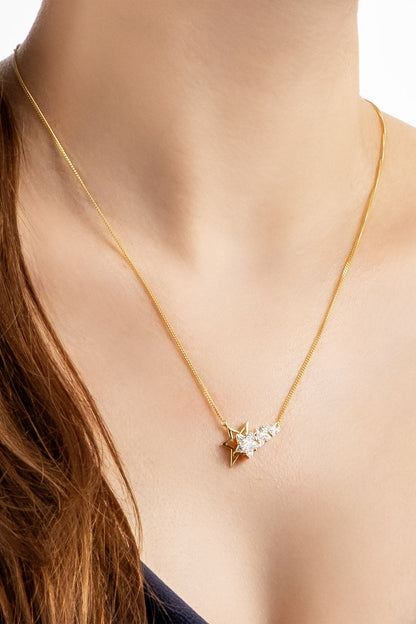 Nova 18 Ayar Sarı Altın Kaplama Gümüş 47 Cm Gümüş Kolye 07312030144