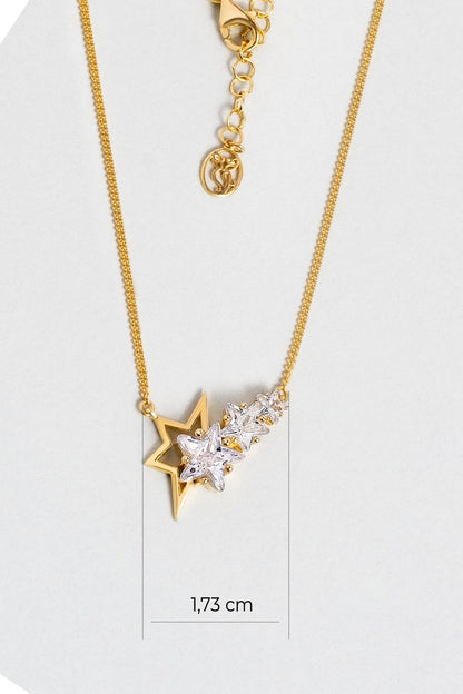 Nova 18 Ayar Sarı Altın Kaplama Gümüş 47 Cm Gümüş Kolye 07312030144