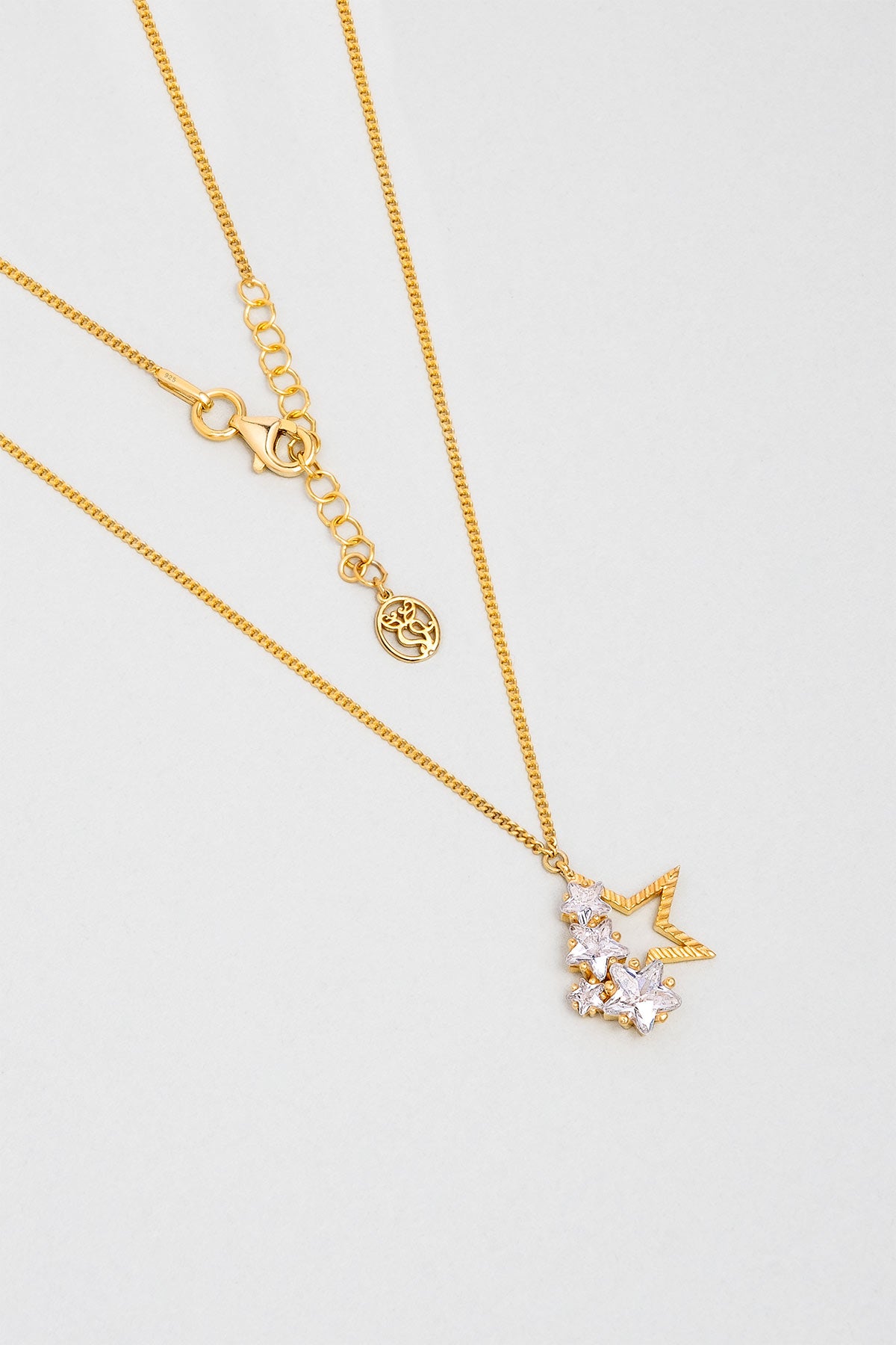 Nova 18 Ayar Sarı Altın Kaplama 45 Cm Gümüş Kolye 07312040144