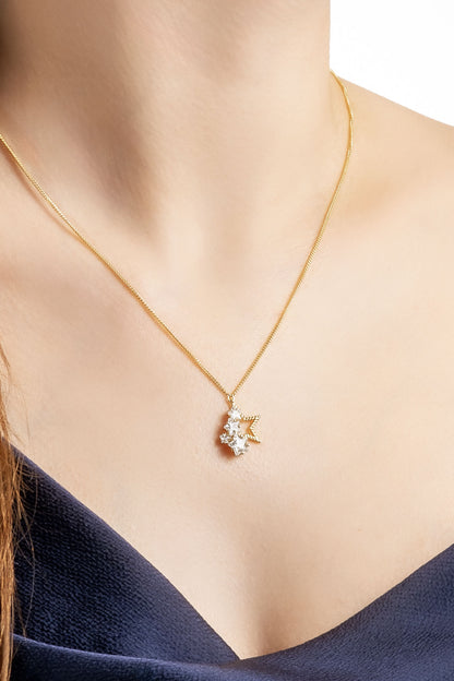 Nova 18 Ayar Sarı Altın Kaplama 45 Cm Gümüş Kolye 07312040144