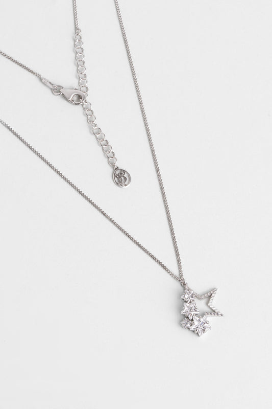 Nova 18 Ayar Beyaz Altın Kaplama 45 Cm Gümüş Kolye 07312040199