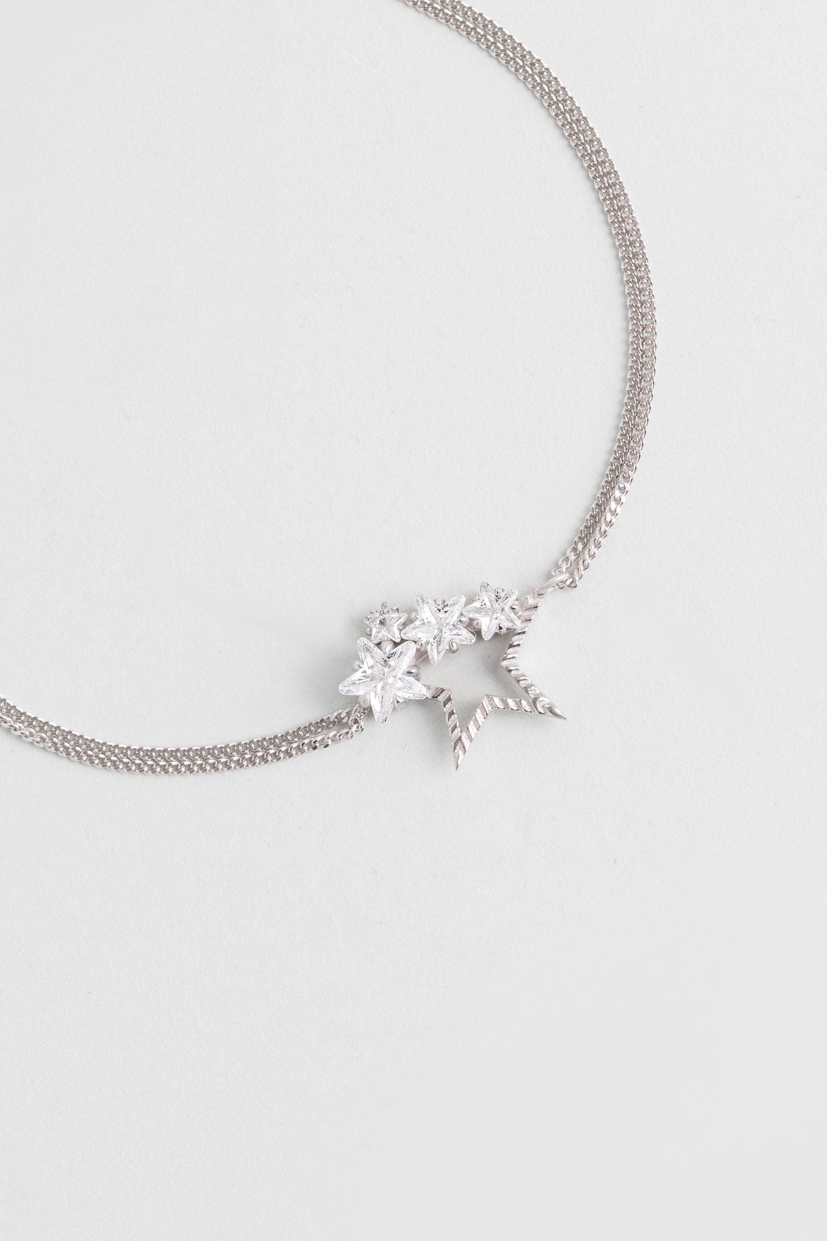 Nova 18 Ayar Beyaz Altın Kaplama Gümüş Bileklik 07312050199