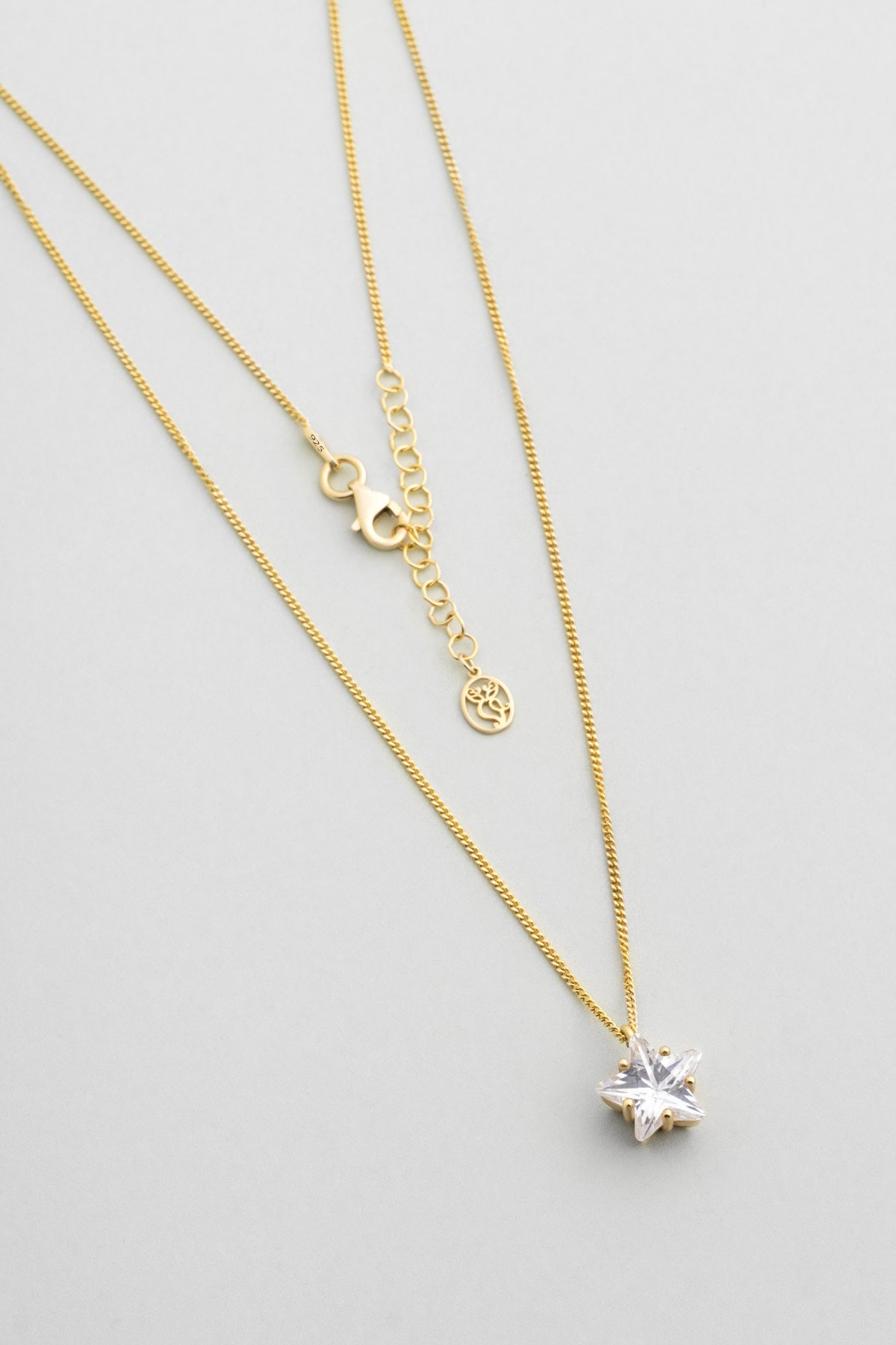 Altair 18 Ayar Sarı Altın Kaplama 45 Cm Gümüş Kolye 07312150144