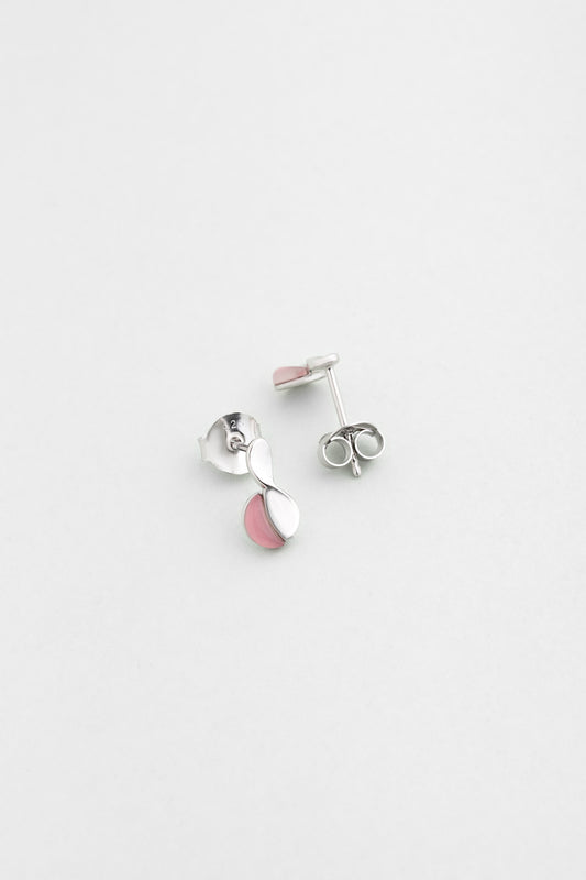 Kalsedon Rüyası 18 Ayar Beyaz Altın Kaplama Gümüş Küpe 07314130399