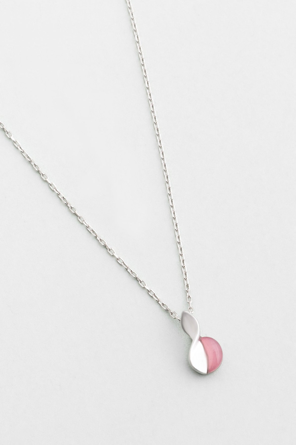 Kalsedon Rüyası 18 Ayar Beyaz Altın Kaplama 42 Cm Gümüş Kolye 07314140399