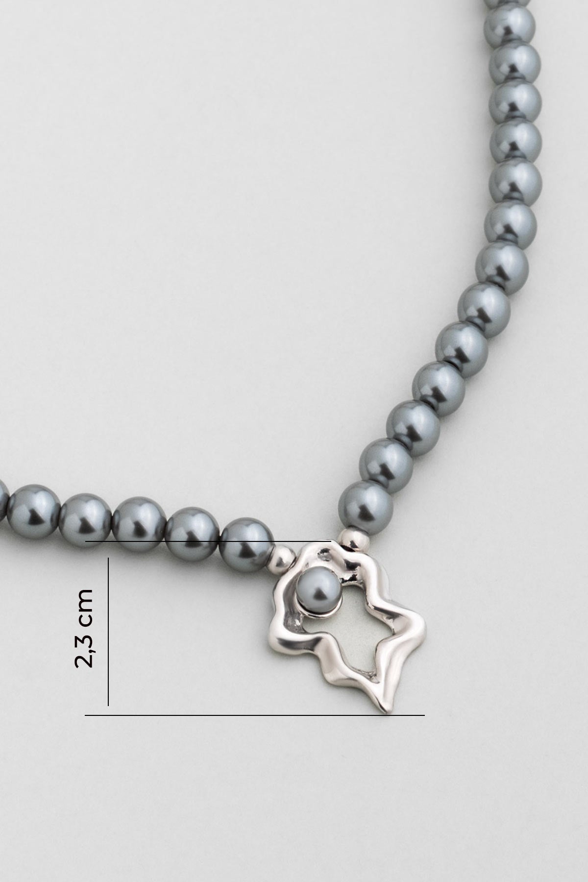 Camila 18 Ayar Beyaz Altın Kaplama 42 Cm Gümüş Inci Kolye 07316006099
