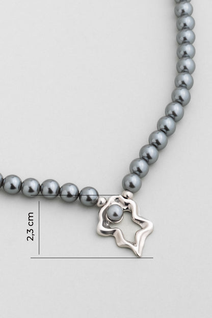 Camila 18 Ayar Beyaz Altın Kaplama 42 Cm Gümüş Inci Kolye 07316006099
