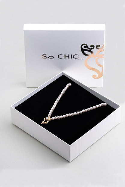 Camila 18 Ayar Sarı Altın Kaplama 42 Cm Gümüş Inci Kolye 07316006244