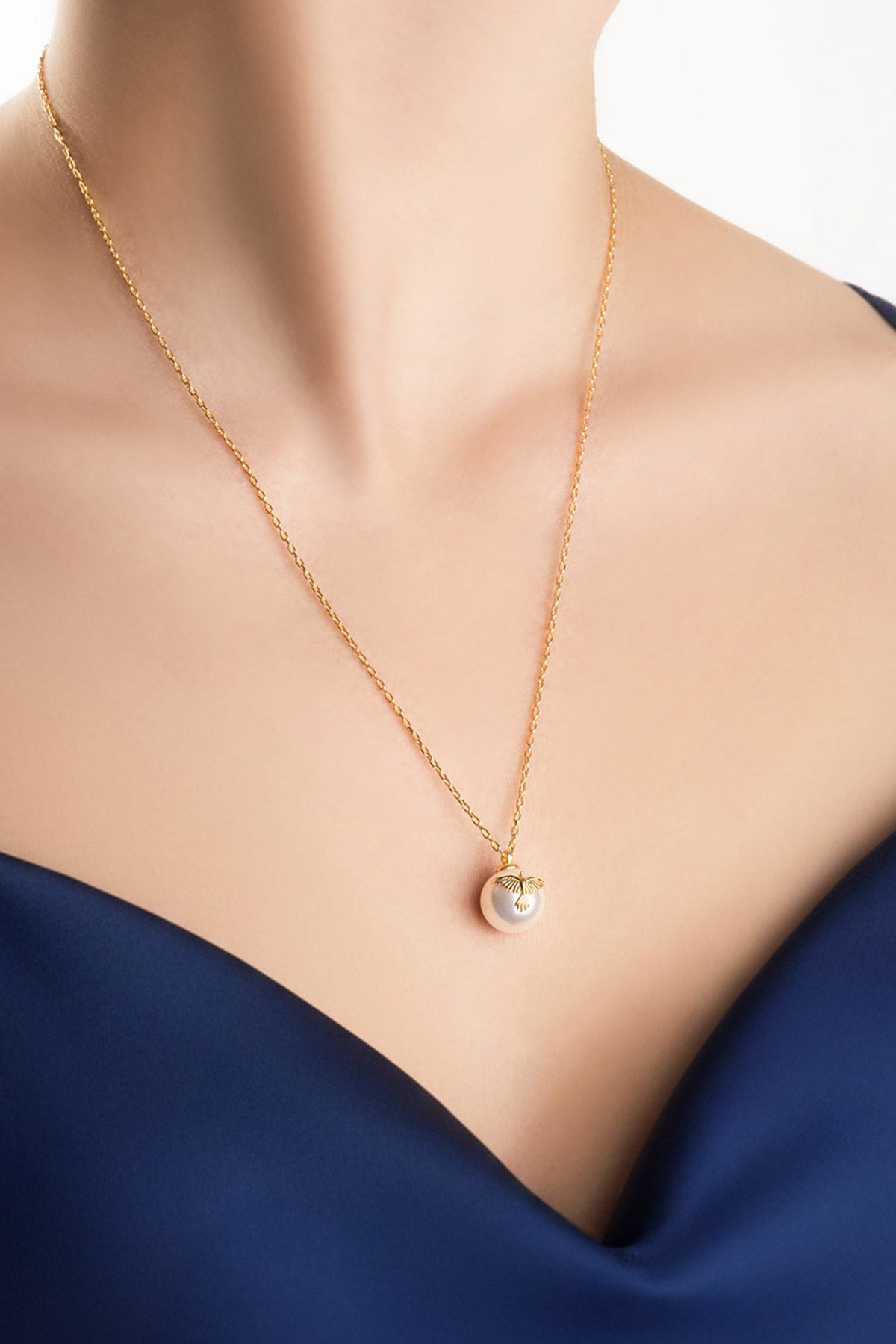 Yeni Yıl Yeniden Doğuş 18 Ayar Sarı Altın Kaplama 55 Cm Gümüş Anka Kuşu Kolye 07316306244