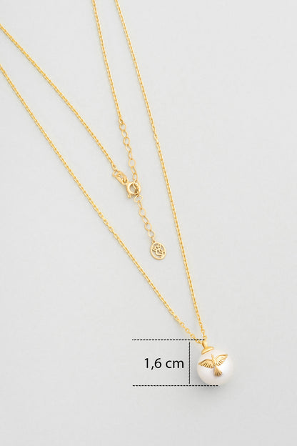 Yeni Yıl Yeniden Doğuş 18 Ayar Sarı Altın Kaplama 55 Cm Gümüş Anka Kuşu Kolye 07316306244