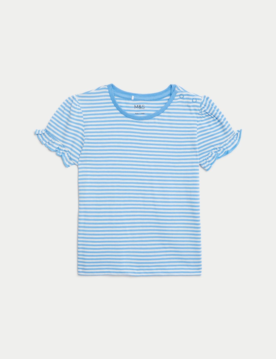 Saf Pamuklu 2'li Kısa Kollu T-shirt (0-3 Yaş)