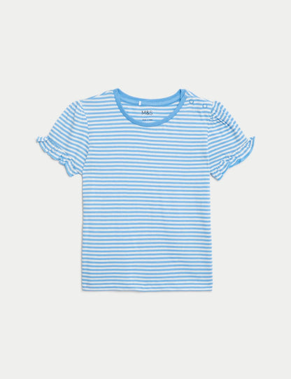 Saf Pamuklu 2'li Kısa Kollu T-shirt (0-3 Yaş)