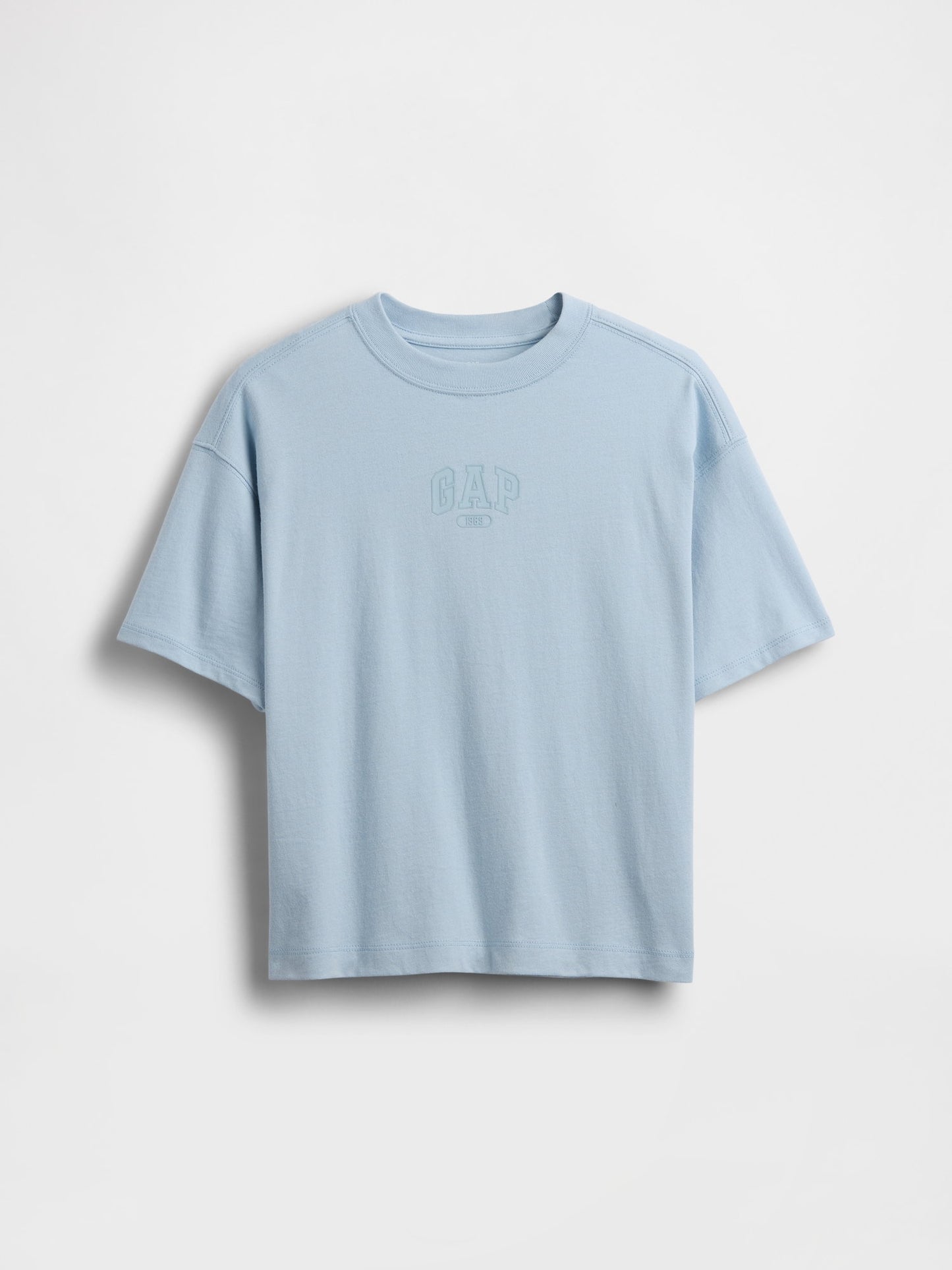 Açık Mavi Oversized Gap 1969 Logo T-shirt