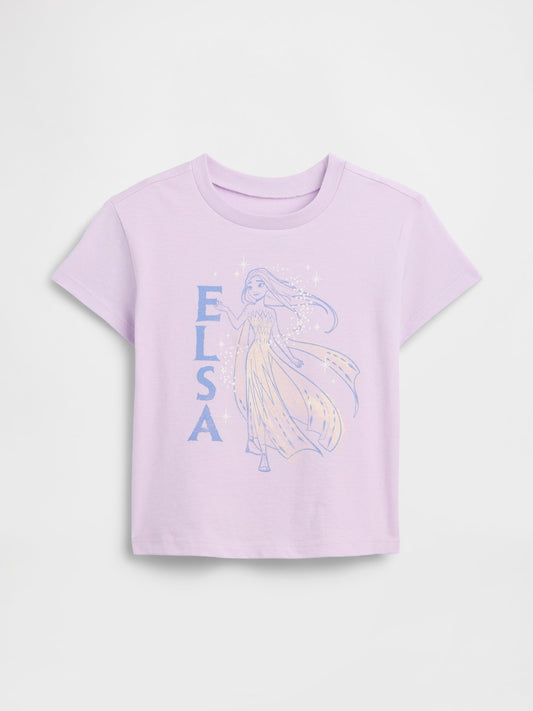 Lila Grafik Baskılı T-shirt