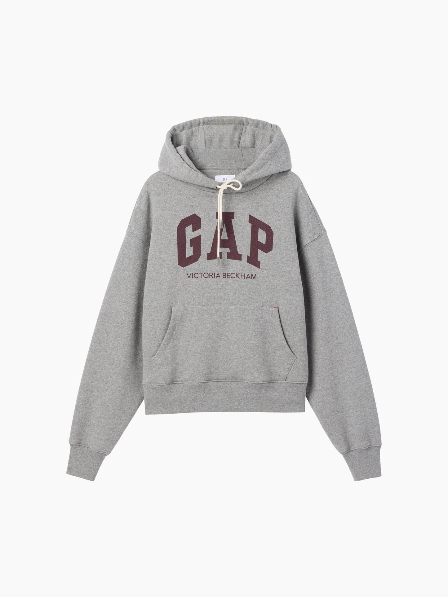 Gri Gap × Victoria Beckham Heavyweight Fransız Havlu Kumaş Logo Sweatshirt