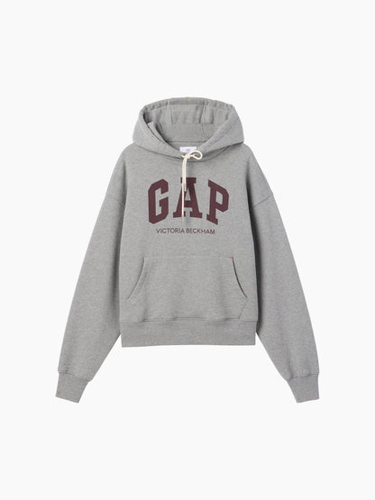 Gri Gap × Victoria Beckham Heavyweight Fransız Havlu Kumaş Logo Sweatshirt