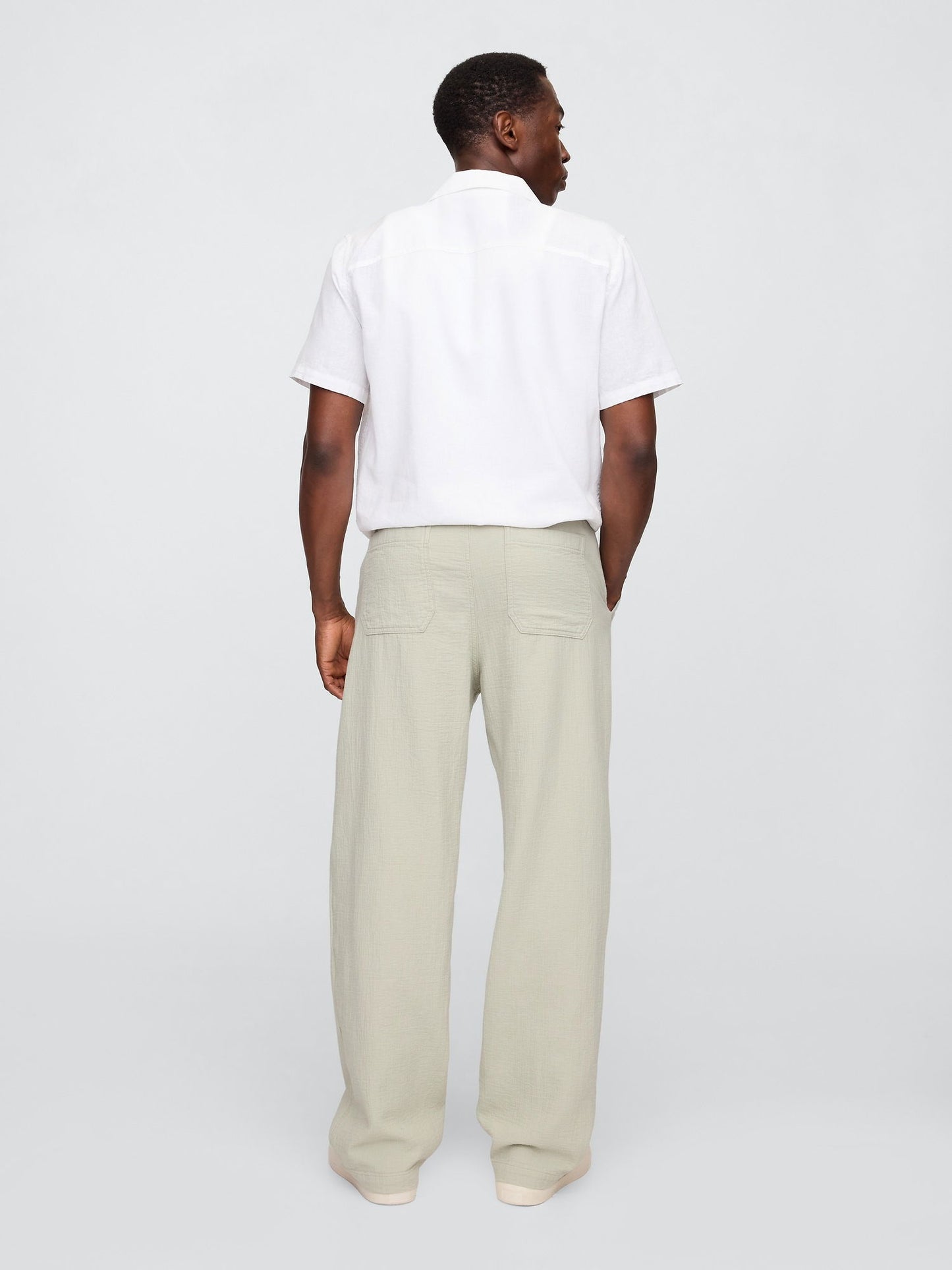 Gri Gauze Baggy Easy Pantolon