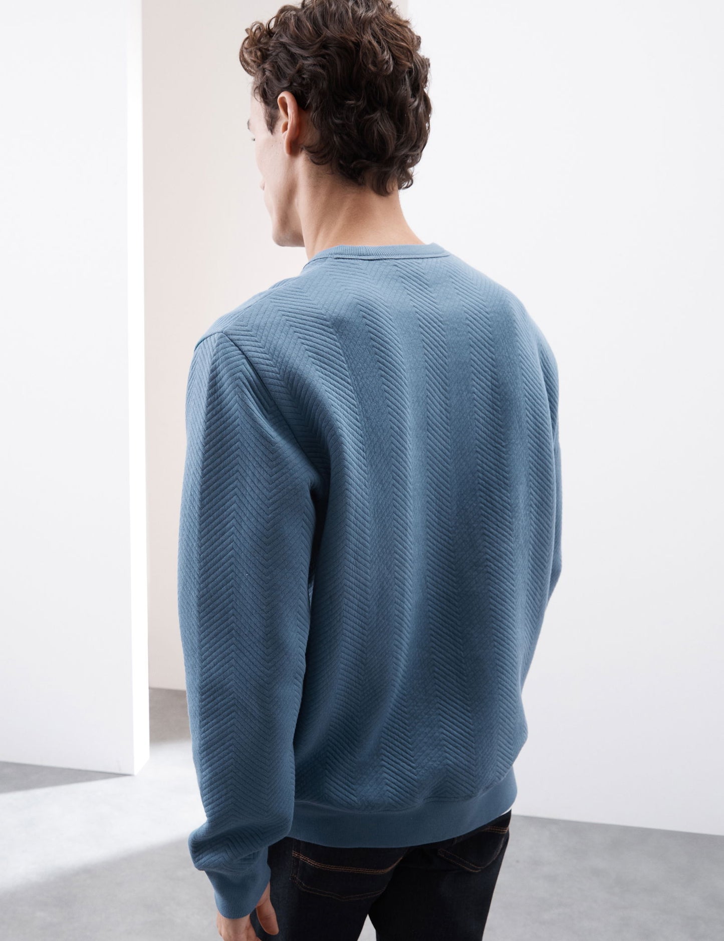 Saf Pamuklu Regular Fit Sweatshirt