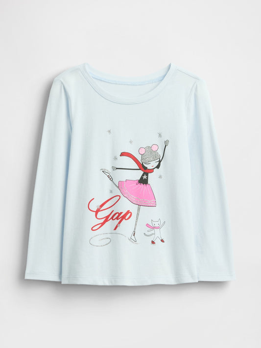Açık Mavi Gap Logo T-shirt