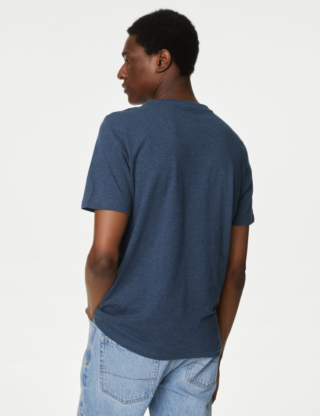 Saf Pamuklu 3'lü Yuvarlak Yaka T-shirt Seti