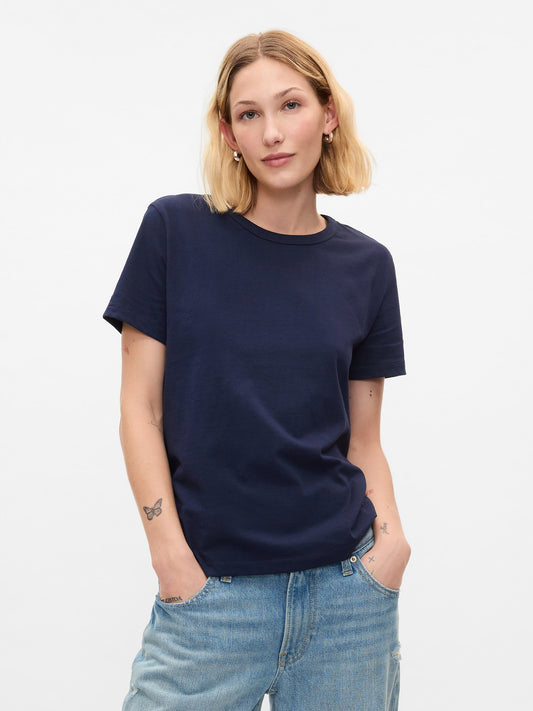 Açık Gri %100 Pamuk Vintagesoft Bisiklet Yaka T-shirt