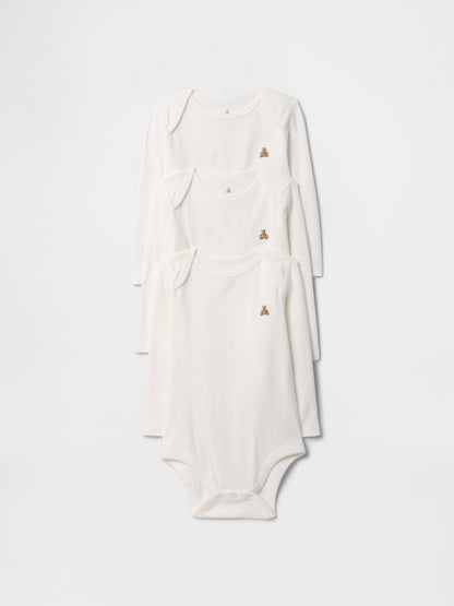 Beyaz Bodysuit (3’lü)