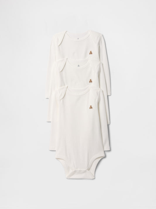 Beyaz Bodysuit (3’lü)