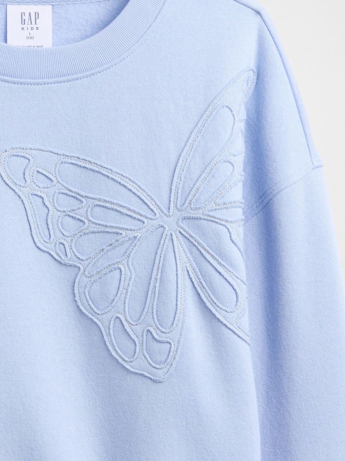 Bebe Mavisi Oversized Bisiklet Yaka Sweatshirt